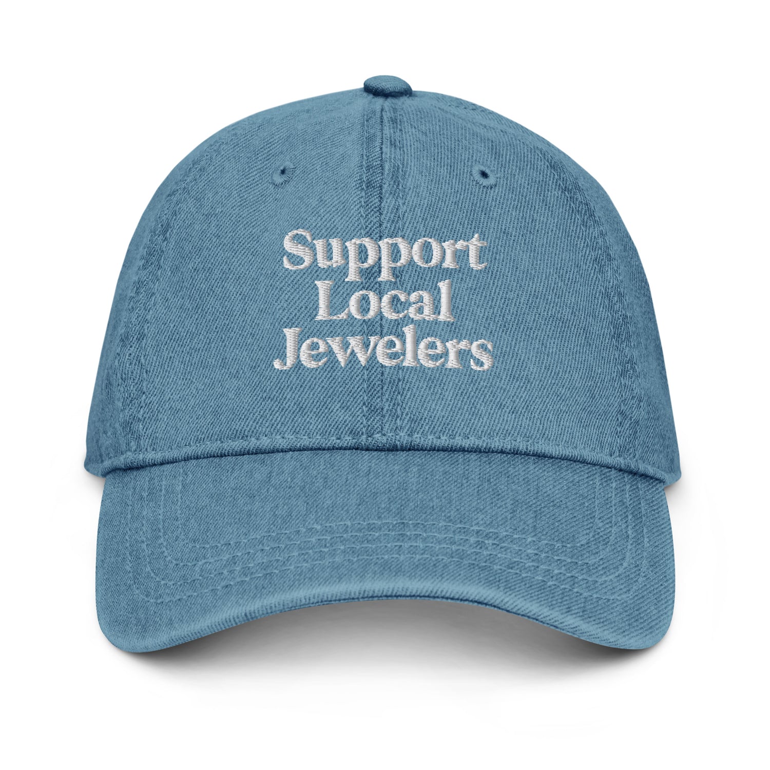 SUPPORT LOCAL JEWELERS DENIM HAT