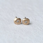 REBIRTH DIMAOND ENGRAVED STUDS by Corkie Bolton Jewelry