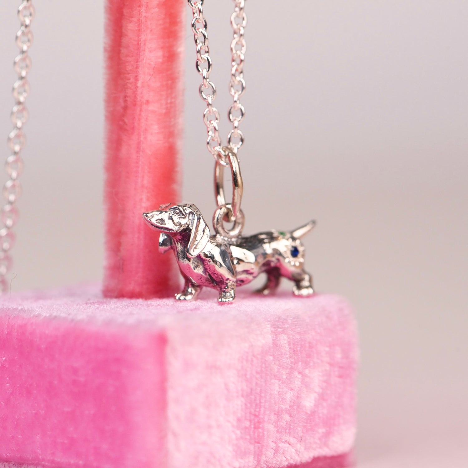 Vintage Dachshund Charm Necklace