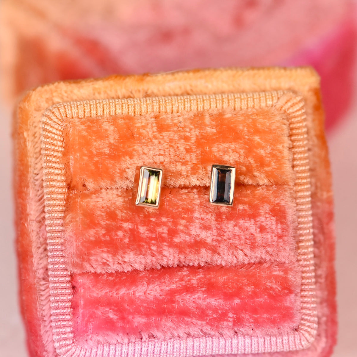 Misfit Australian Sapphire Baguette Studs