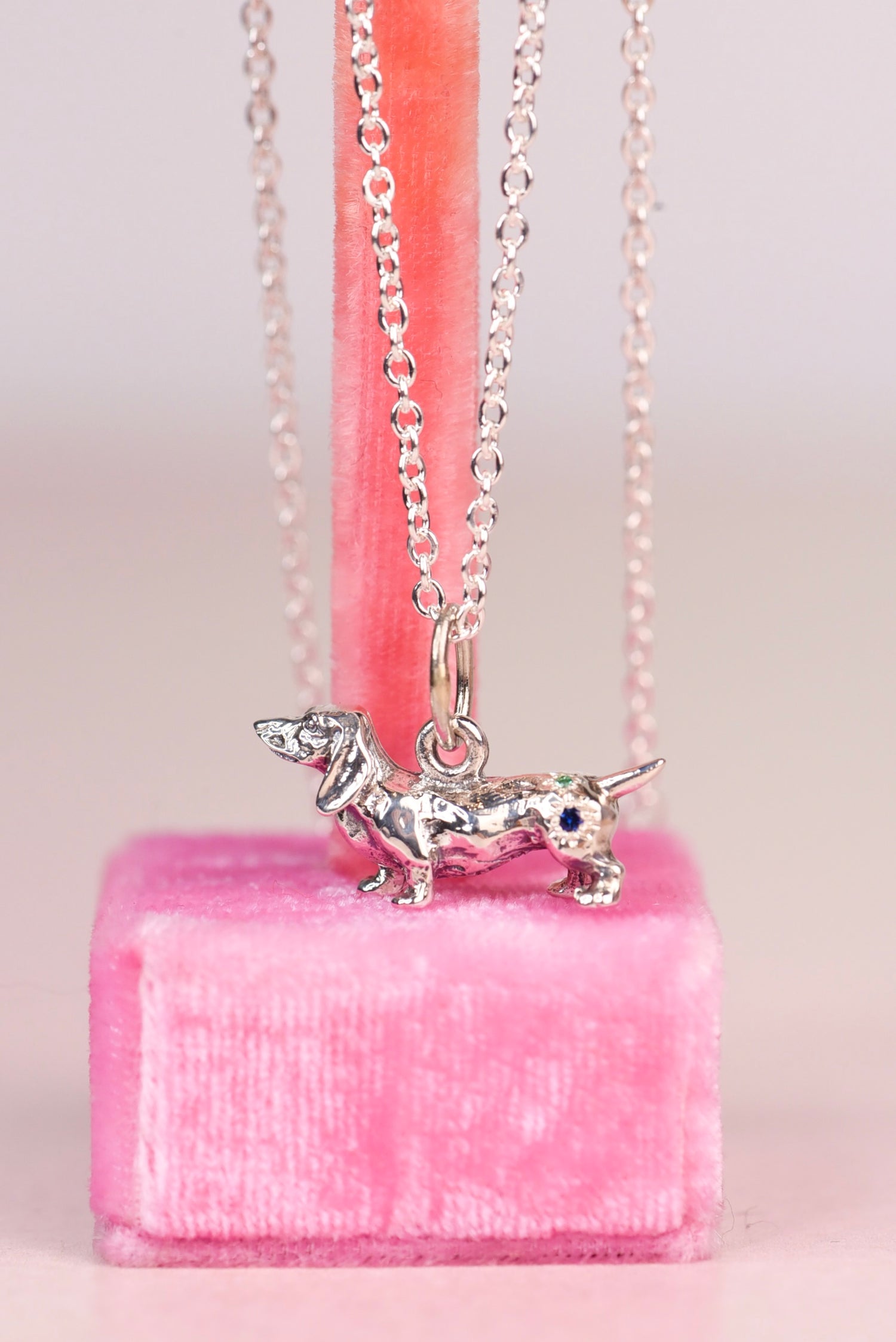 Vintage Dachshund Charm Necklace