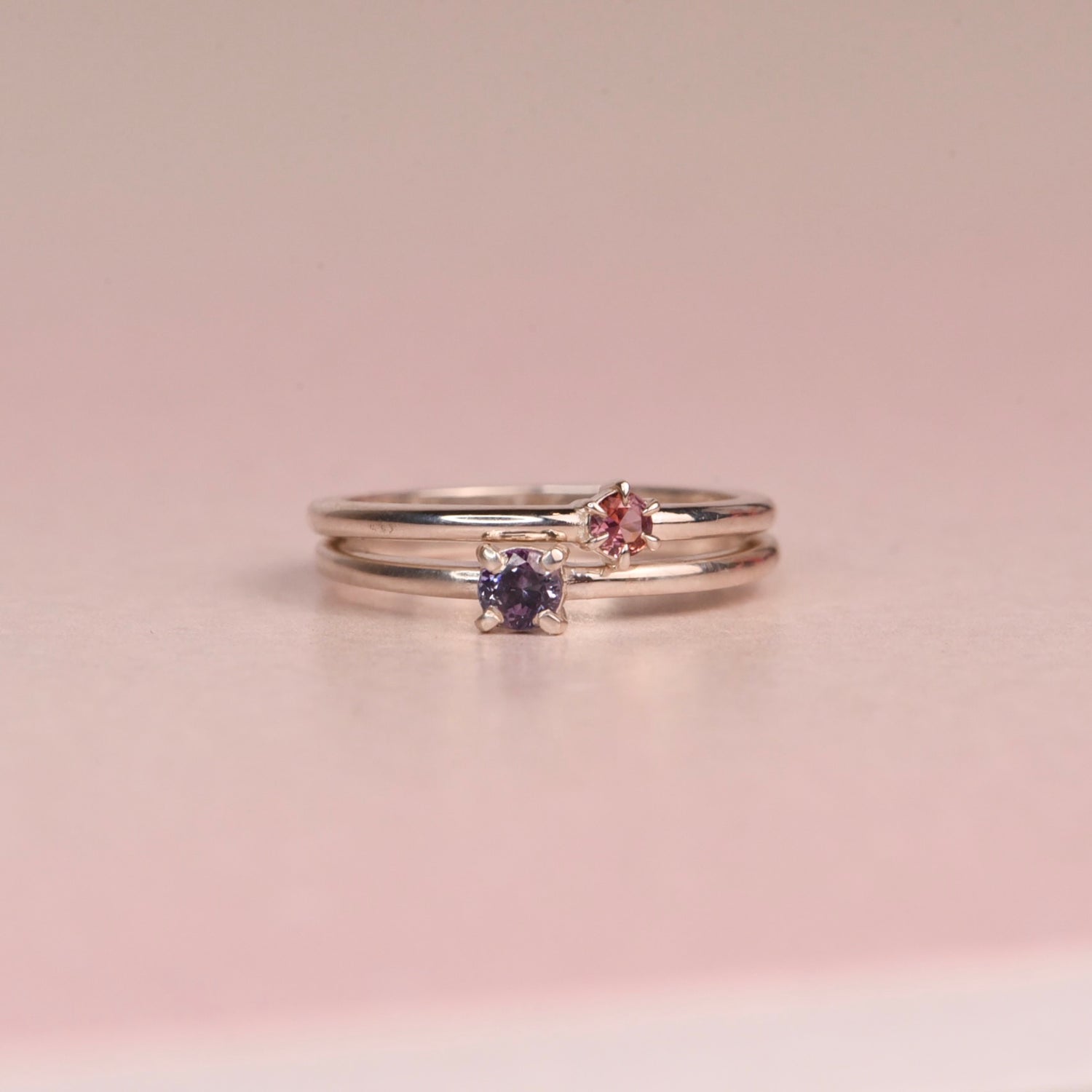Montana Sapphire Stacking Ring Set Size 7