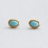 GOLD OVAL SONORA STUDS BY CORKIE BOLTON JEWELRY