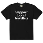 Unisex jeweller t-shirt in black – heavyweight ring-spun cotton tee for artists and makers