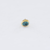 22K +14K GOLD NUGGET TURQUOISE STUD