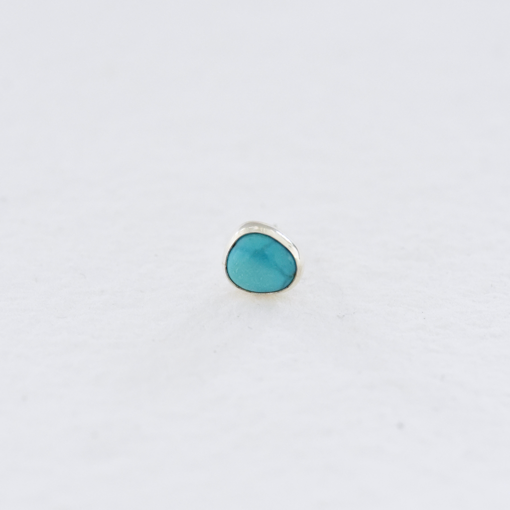 TURQUOISE SINGLE STUD BY CORKIE BOLTON JEWELRY